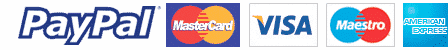 We accept payments through the paypal portal also for payments with various credit cards